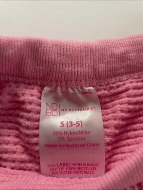 No Boundaries Pink Waffle Knit Long Sleeve Top